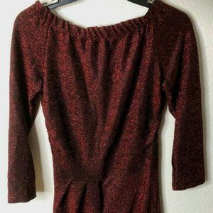 Women Sexy Slit Off Shoulder Glitter Formal Dress